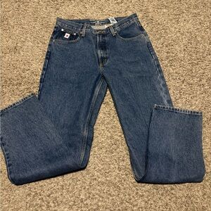 Vintage Rockies Blue Straight Jeans Classic Style Size 13L x34